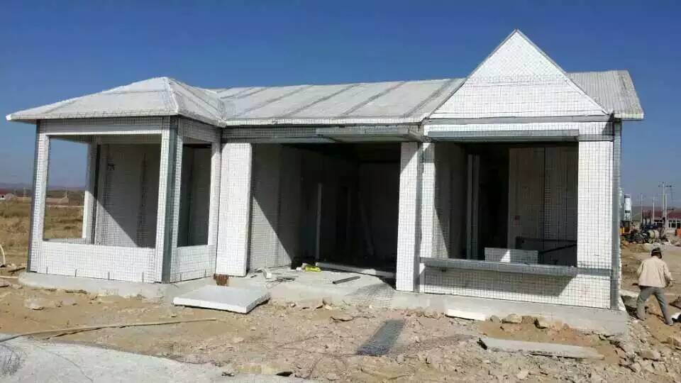 泰柏板建造的新型环保抗震房屋竣工了